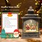 Christmas Snow Globe Lantern Musical Lighted with Timer,Spinning Santa Claus Water Lantern Glittering Holiday Decor Gift, Battery Operated&USB Glitter Lantern (Santa Claus and Christmas Tree)